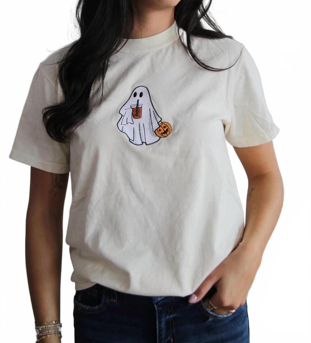 NEW LILY GRACE boo short sleeve tee in sand